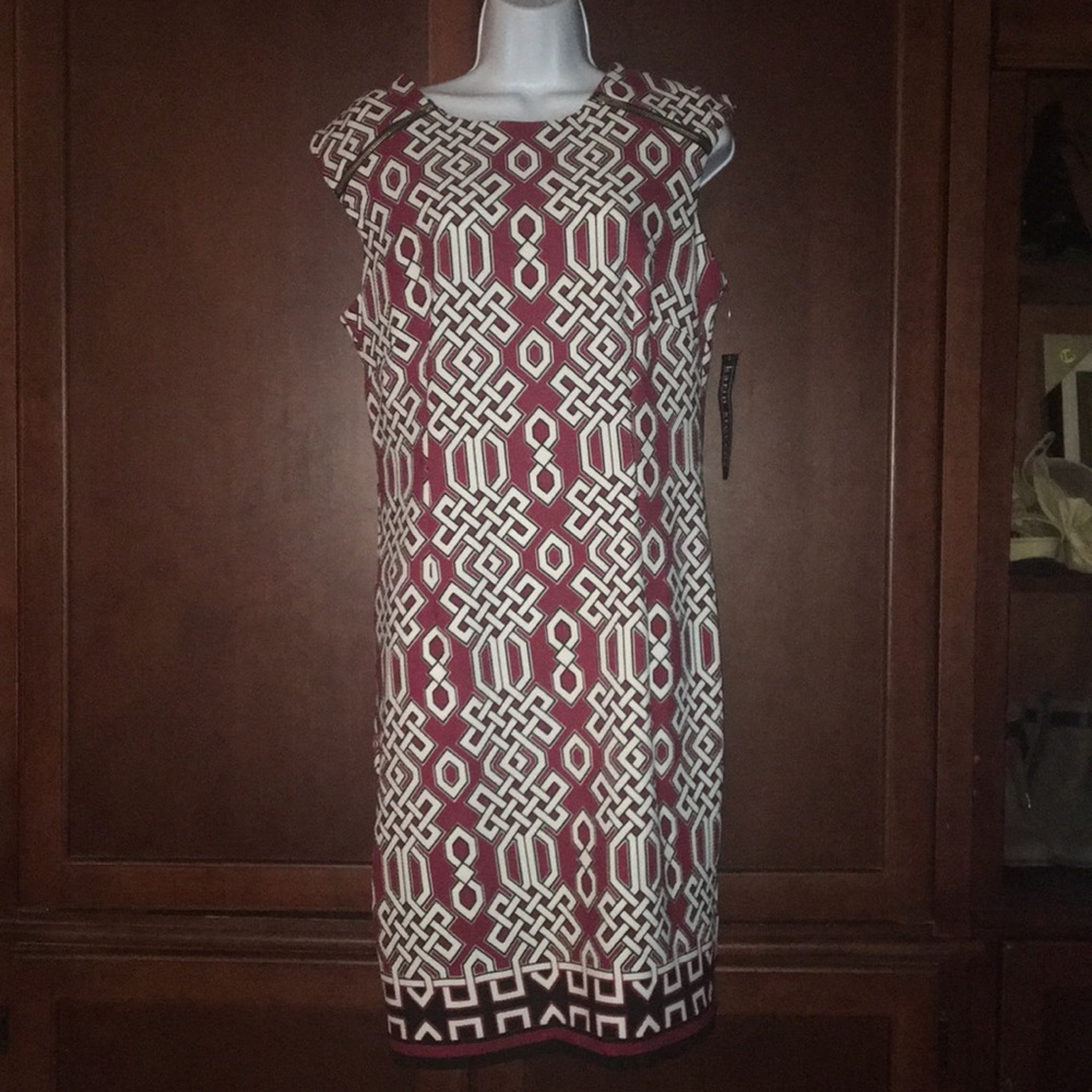 Dress with Zippers on Shoulders